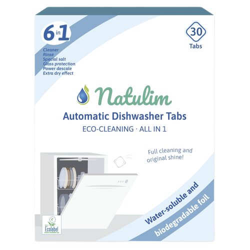 Kapsułki do zmywarek NATULIM Eko 6w1 30 szt.