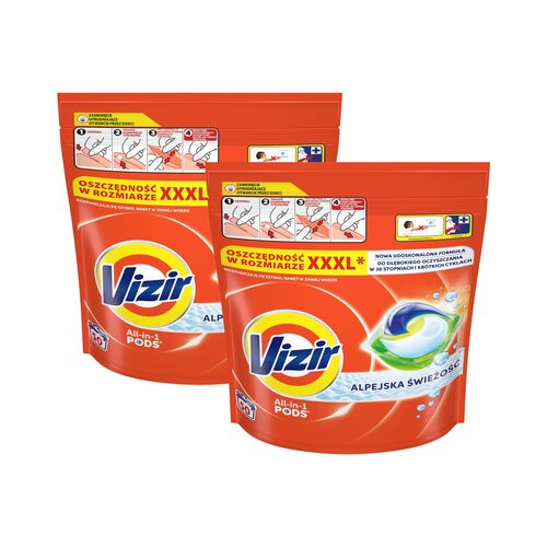Kapsułki do prania VIZIR All In 1 Pods Alpejska świeżość - 100 szt.