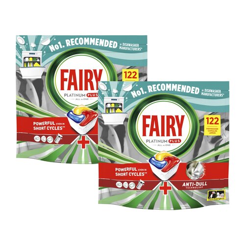 Kapsułki do zmywarki FAIRY Platinum Plus All in One Lemon - 244 szt.