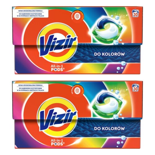 Kapsułki do prania VIZIR ALL in 1 Pods Color - 60 szt.