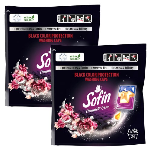 Kapsułki do prania SOFIN Complite Care Black Color Protection - 48 szt.